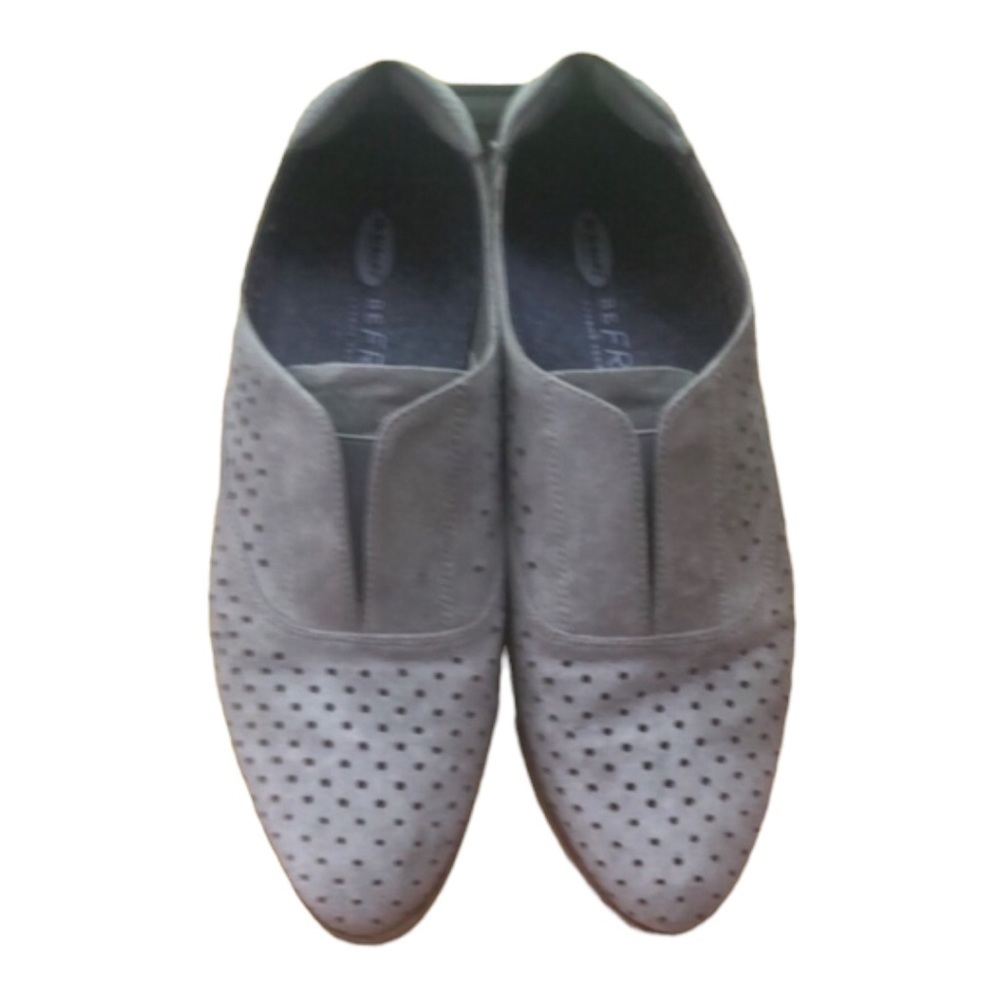 Dr school’s women’s Gray Slip on shoes Size 9